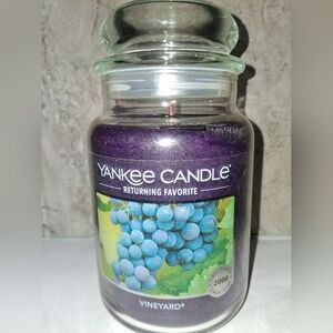 ✨RARE✨Yankee Candle Vineyard 22oz Large Jar Returning Favorite– Hard to Find! 🍇